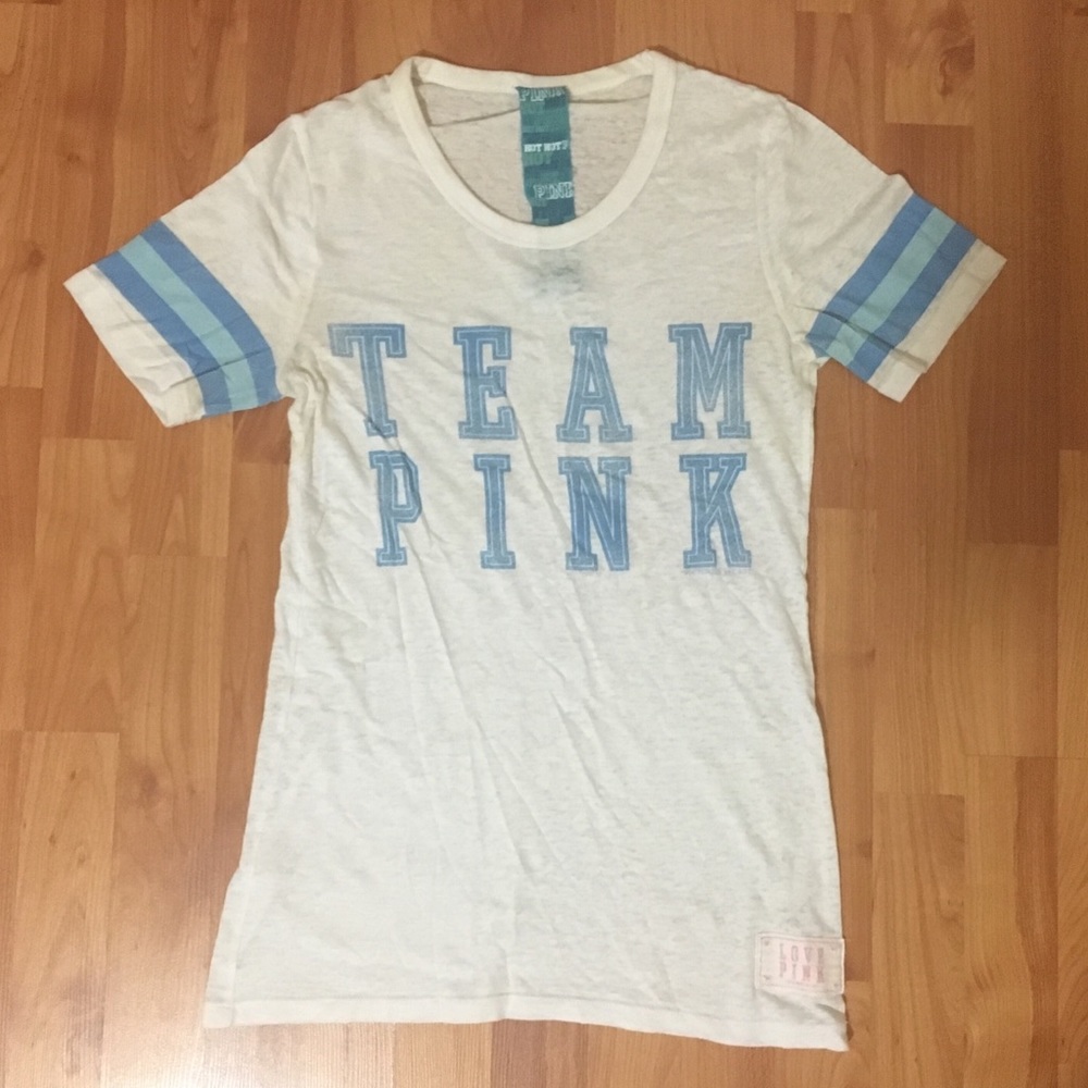 {pink victoria's secret} "team pink" shirt